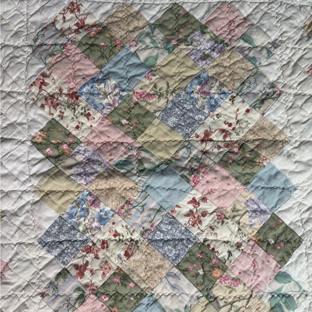 Vintage JCPenney 100% Cotton Handcrafted Quilt Pillow Case - Picture 2 of 8
